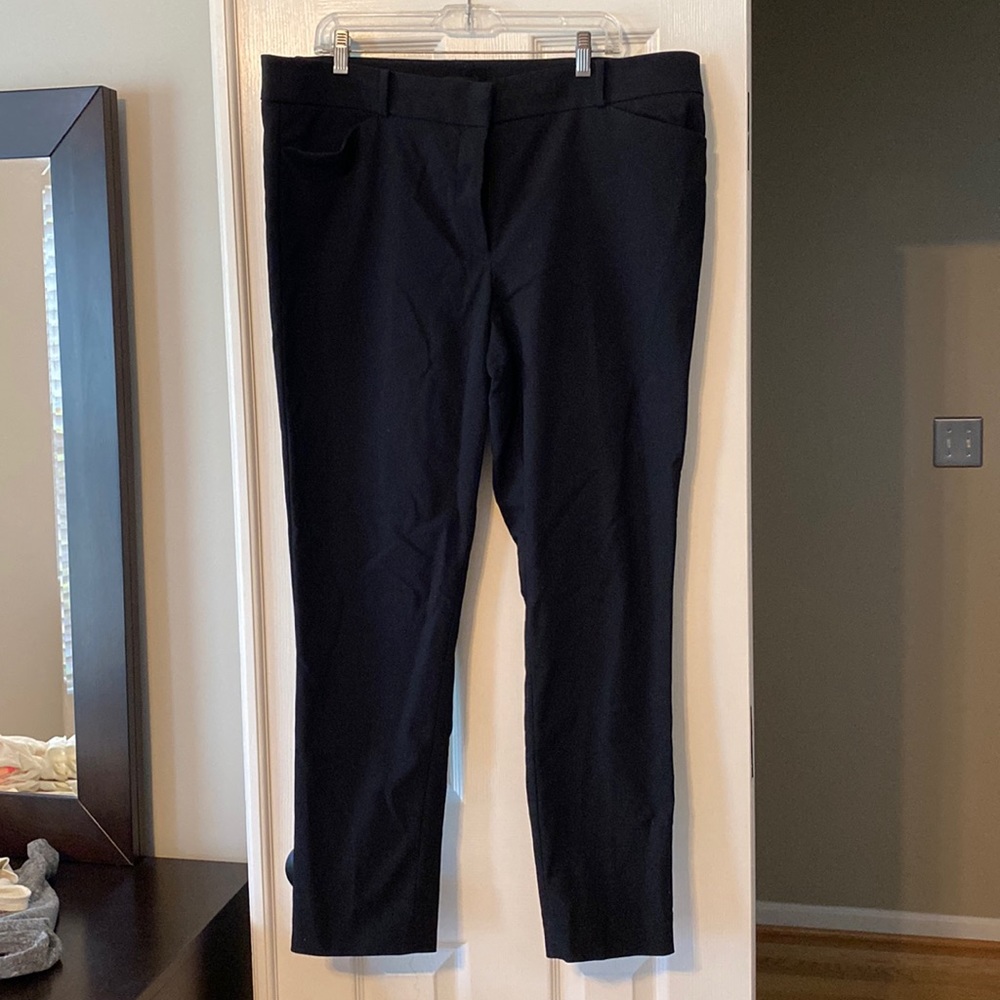 Loft Marisa skinny black pants